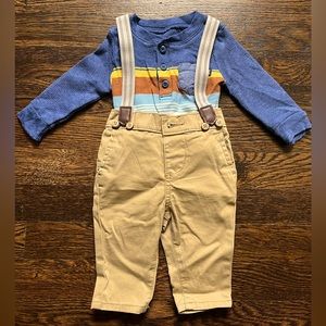 BabyB’gosh 2 Piece Onesie and Suspender Pants